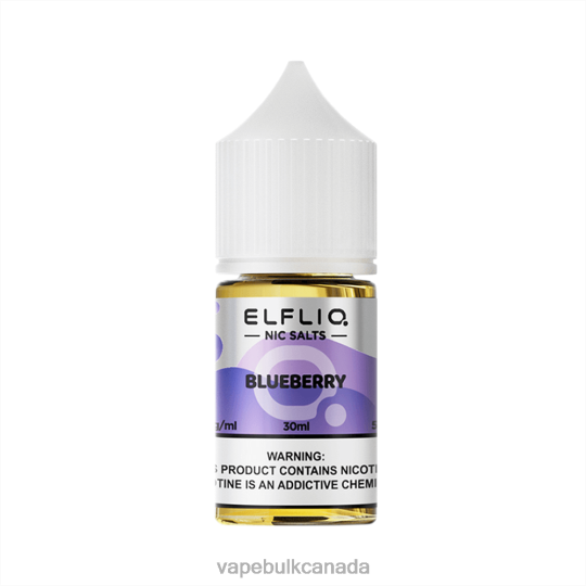 E Cigarette Wholesale - ELFBAR ELFLIQ nic salt 30ml BLUEBERRY 6P6DF11