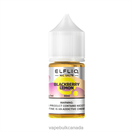 Vape Wholesale - ELFBAR ELFLIQ nic salt 30ml BLACKBERRY LEMON 6P6DF8