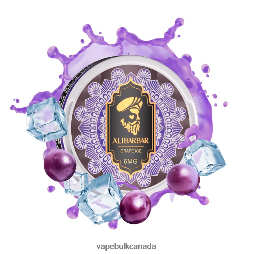 466BLN60 Grape Ice - Ghost Vape Wholesale Canada ALIBARBAR Nicotine Pouch