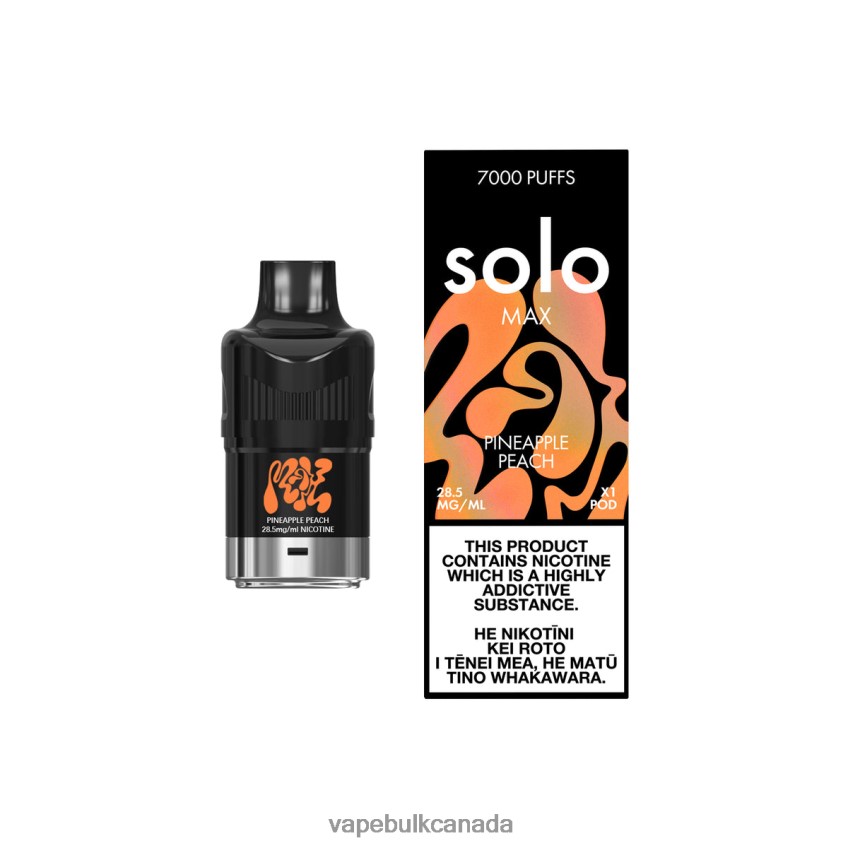 Disposable Vape Wholesale Canada - Solo MAX Pod Pineapple Peach 8N82J885