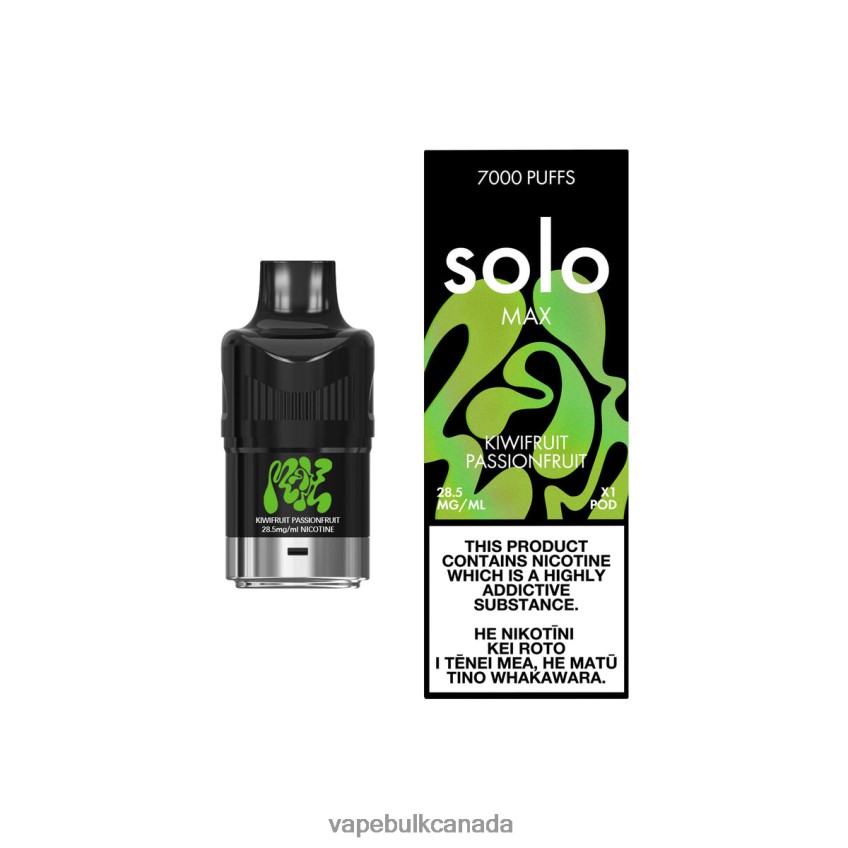 E Cig Wholesale - Solo MAX Pod Kiwifruit Passionfruit 8N82J890