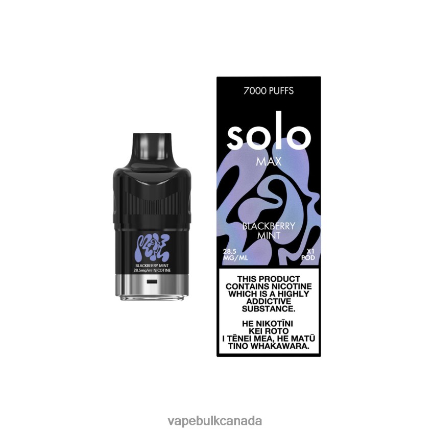 Vape Bulk Canada - Solo MAX Pod Blackberry Mint 8N82J873